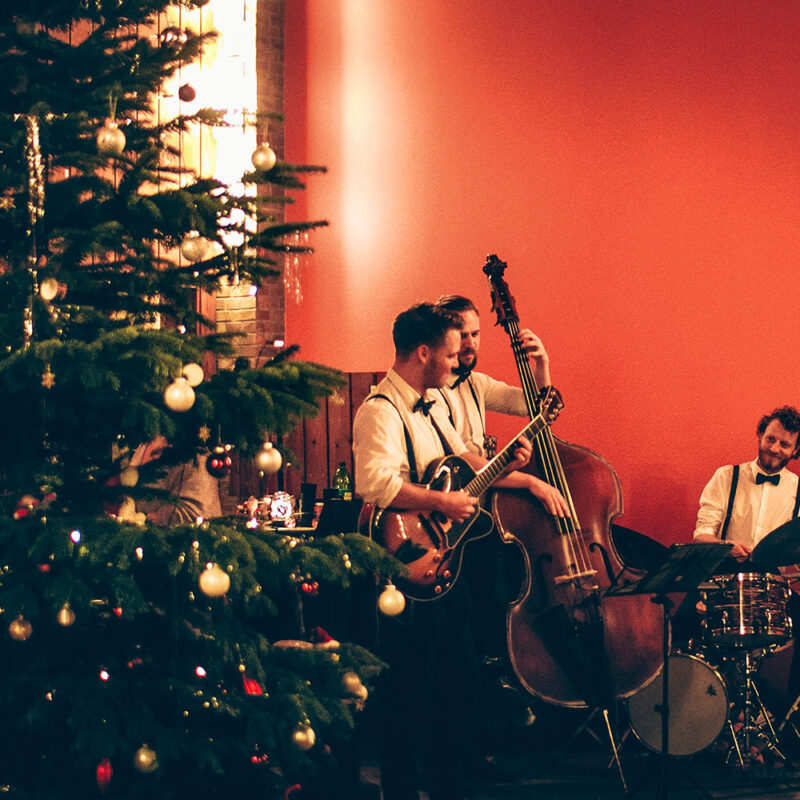 Christmas music Christmas party Christmas party Christmas jazz Christmas band Danish Christmas tree red