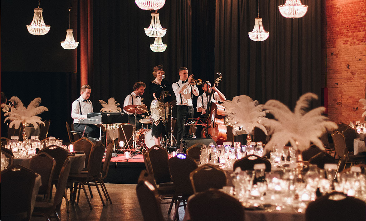 gatsby party great gatsby danish band casino royal band booking james bond parties gala new year's gala jazz band casino party casino band bondband gatsby orchestra booking