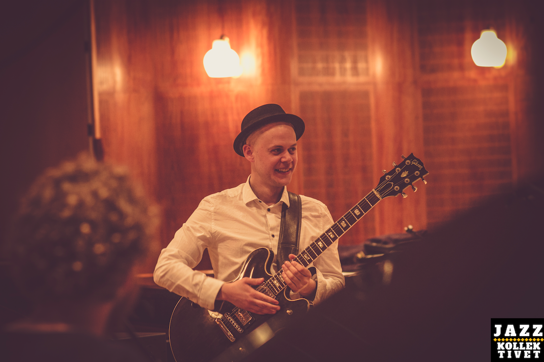 jazzgitarist gibson vintage hatt retro jazzmusiker solo jazzgitar gitarist pickup bossa nova dansk gitarist
