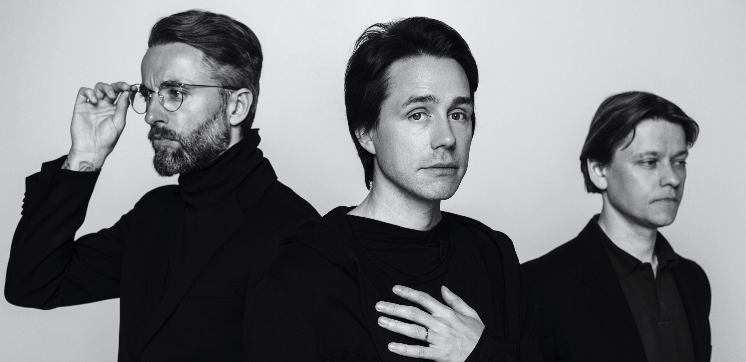 Mew Danskt rockband bok för fest svartvitt